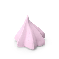 Small Cone Meringue Pink PNG & PSD Images