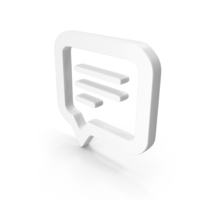 Text Message Shape White PNG & PSD Images