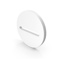 Minus Icon Shape White PNG & PSD Images