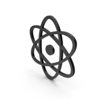 Black Symbol Planetary Atom PNG & PSD Images