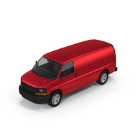 Cargo Van Generic Red PNG & PSD Images