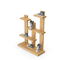 Shoeware Grey Sneakers Display PNG & PSD Images