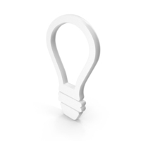 Bulb Icon White PNG & PSD Images