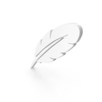 Feather Icon White PNG & PSD Images