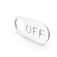 Off Button Symbol White PNG & PSD Images