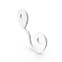Point to Point Location Icon White PNG & PSD Images