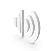 Stereo Speaker Icon White PNG & PSD Images