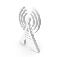 Tower Signal Icon White PNG & PSD Images