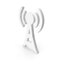 Vector Radio Tower Icon White PNG & PSD Images