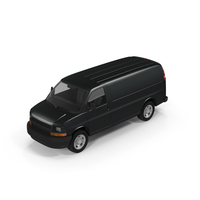 Cargo Van Generic Black PNG & PSD Images