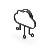 Black Symbol Cloud Network PNG & PSD Images