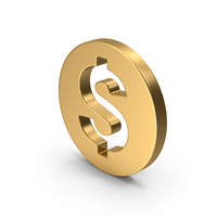 Dollar Gold Symbol PNG & PSD Images