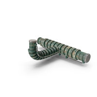 Connected Green Pipes On The Floor PNG & PSD Images