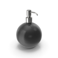 Sphere Soap Dispenser Black PNG & PSD Images