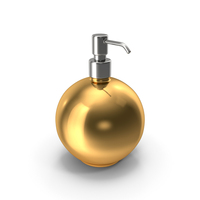 Sphere Soap Dispenser Gold PNG & PSD Images