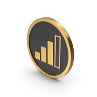 Gold Icon Phone Signal PNG & PSD Images