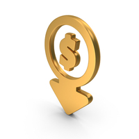 Cost Reduction Dollar Icon Gold PNG & PSD Images