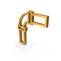 Plumber PVC Pipes Icon Gold PNG & PSD Images