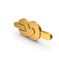 Simple Knot Rope Icon Gold PNG & PSD Images