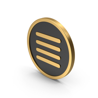Gold Icon Menu Bar PNG & PSD Images