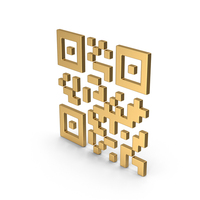 QR Code Gold Icon PNG & PSD Images