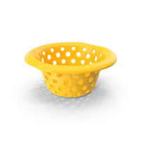 Empty Yellow Laundry Basket PNG & PSD Images