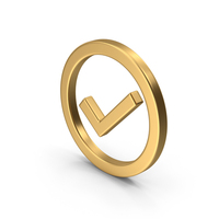 Gold Checkmark PNG & PSD Images