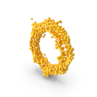 Yellow Pixel Art Assembling Octagon Shape PNG & PSD Images