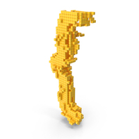Yellow Pixel Art Assembling Open Brace Symbol PNG & PSD Images