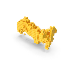 Yellow Pixel Art Assembling Tilde Symbol PNG & PSD Images