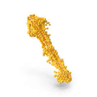 Yellow Pixel Art Assembling Diagonal Upward Arrow Symbol PNG & PSD Images