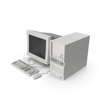 Retro Desktop PC PNG & PSD Images
