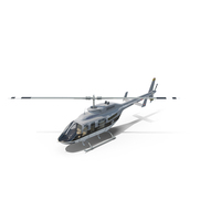 Bell 206 Jet Ranger Helicopter (Sherrif's Department) PNG & PSD Images