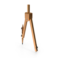 Copper Drawing Compass Open PNG & PSD Images