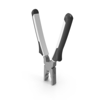 White And Black Handle Plier Open PNG & PSD Images