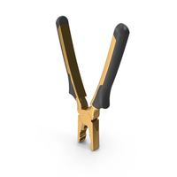 Gold And Black Handle Plier PNG & PSD Images