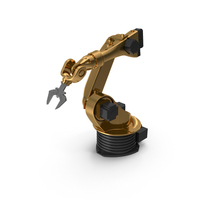 Gold Robotic Arm PNG & PSD Images
