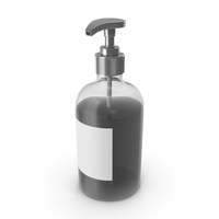 Silver Soap Bottle PNG & PSD Images