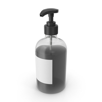 Black Soap Bottle PNG & PSD Images
