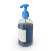 Blue Soap Bottle PNG & PSD Images