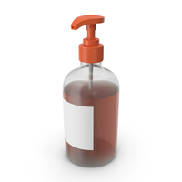 Orange Soap Bottle PNG & PSD Images
