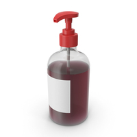 Red Soap Bottle PNG & PSD Images