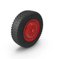 Red Truck Wheel PNG & PSD Images