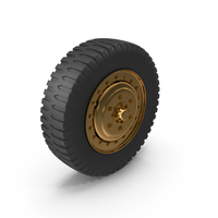 Gold Truck Wheel PNG & PSD Images