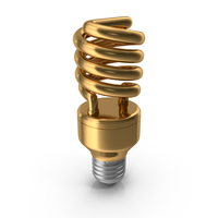 Gold Light Bulb PNG & PSD Images