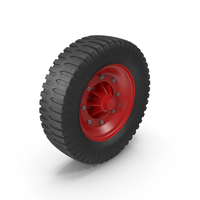 Red Truck Wheel PNG & PSD Images