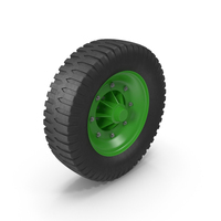 Green Truck Wheel PNG & PSD Images