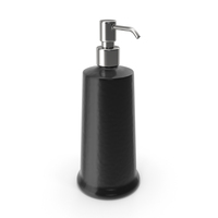 Cone Soap Dispenser Black PNG & PSD Images