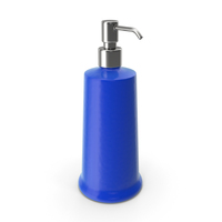 Cone Soap Dispenser Blue PNG & PSD Images