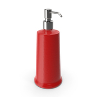 Cone Soap Dispenser Red PNG & PSD Images